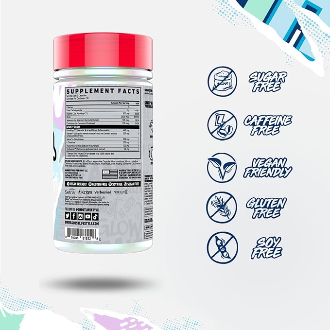 GHOST Glow Capsules: Beauty and Detox Supplement 90 Capsules