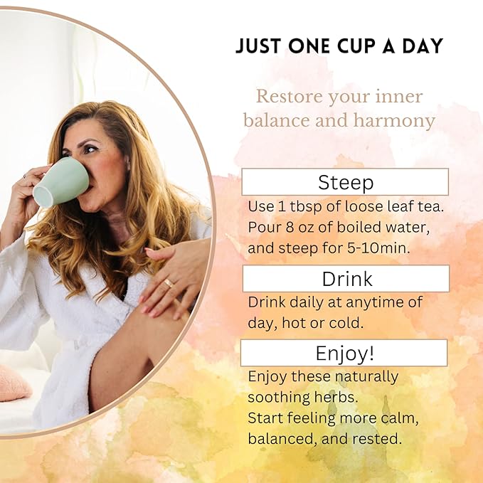 Menopause Tea for Cooling, Hormonal Balance,