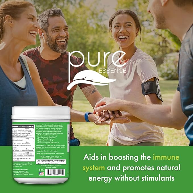 PURE ESSENCE LABS LifeEssence Multivitamin Powder D3, B12, B12, and 7.3 oz
