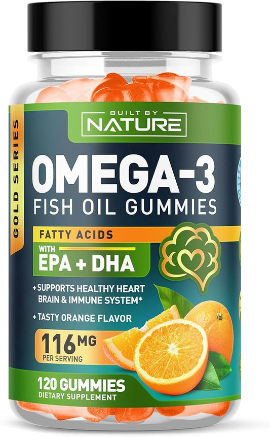 Omega 3 Fish Oil Gummies 3 Fish 120 Gummies, 60 Day
