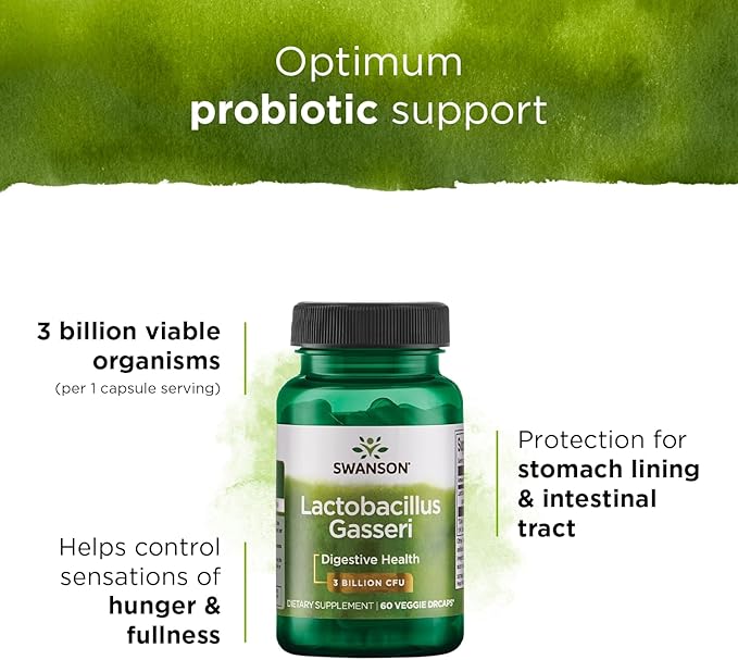 Swanson Lactobacillus Gasseri 3 Billion (60 Veggie 2 Bottles