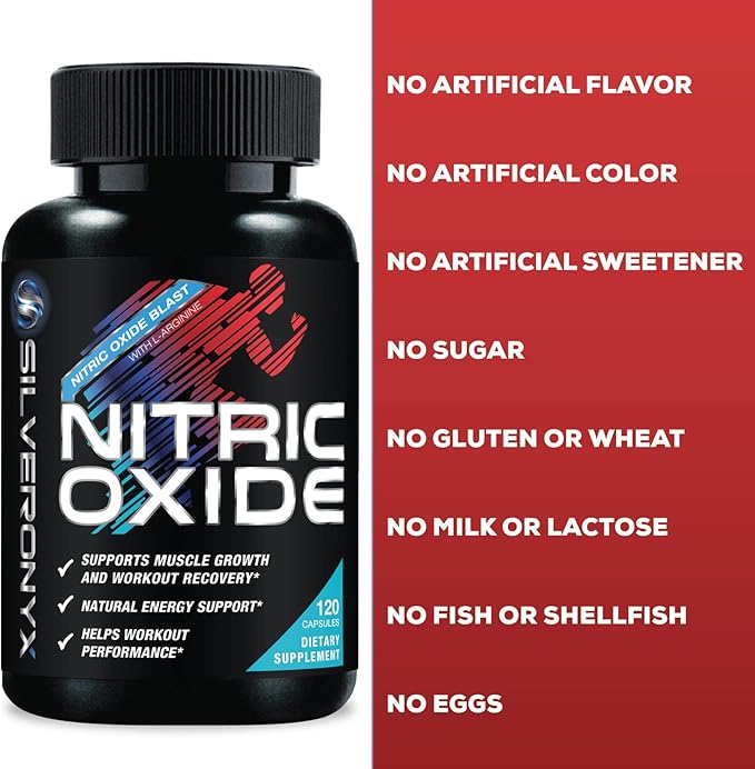 Extra Strength Nitric Oxide Supplement L 3X Strength 120 Capsules