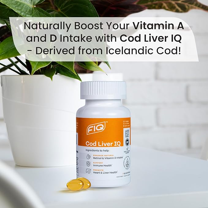 FIQ - Cod Liver IQ: Cod 3 Fatty 100 Capsules