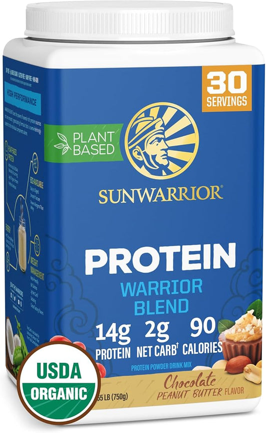 Sunwarrior Vegan Protein Powder Organic Plant-based Protein 30 Servings