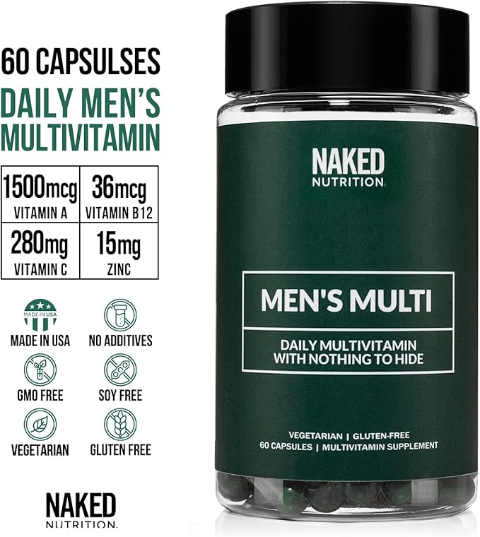 NAKED Men’s Multi – Daily Multivitamin 60 Capsules