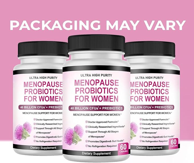 Menopause Supplements for Women -Menopause Probiotics 60 Count, 60 Servings