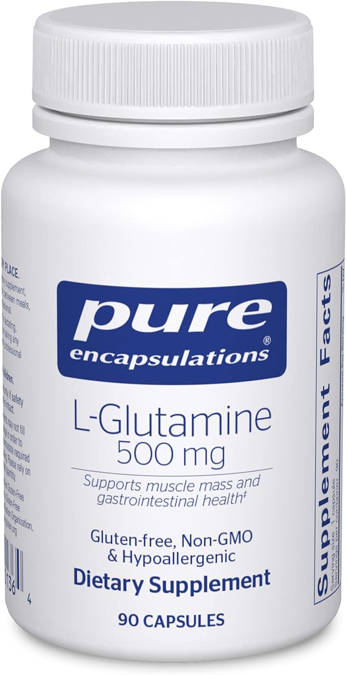 Pure Encapsulations L-Glutamine 500 mg 90 Capsules