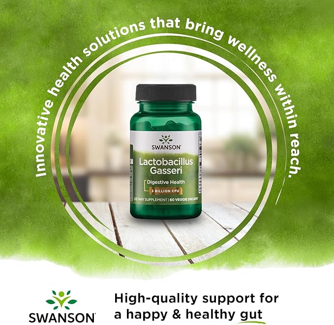 Swanson Lactobacillus Gasseri 3 Billion (60 Veggie 3 Bottles