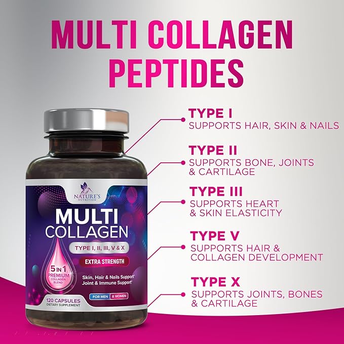 Collagen Peptides for Women & Men 120 Capsules