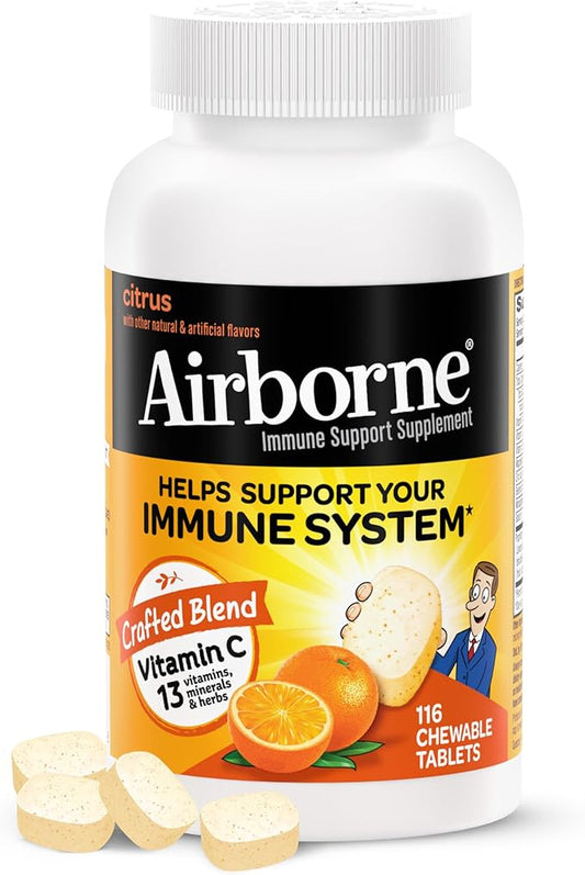 Airborne 1000mg Vitamin C Chewable Tablets (116 count