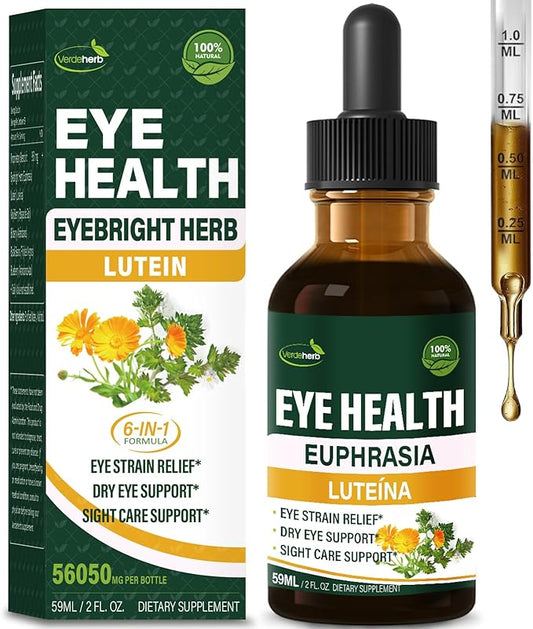 Eyebright Herb Eye Health Drops, Bilberry 2oz