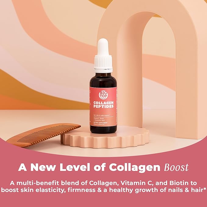 Liquid Collagen, Biotin, Vitamin C all