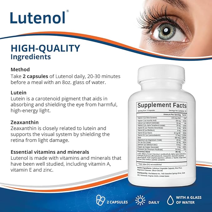 | Natural Vision Support Supplement 60 Capsules