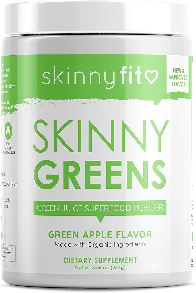 SkinnyFit Skinny Greens, Green Juice Superfood 30 Servings