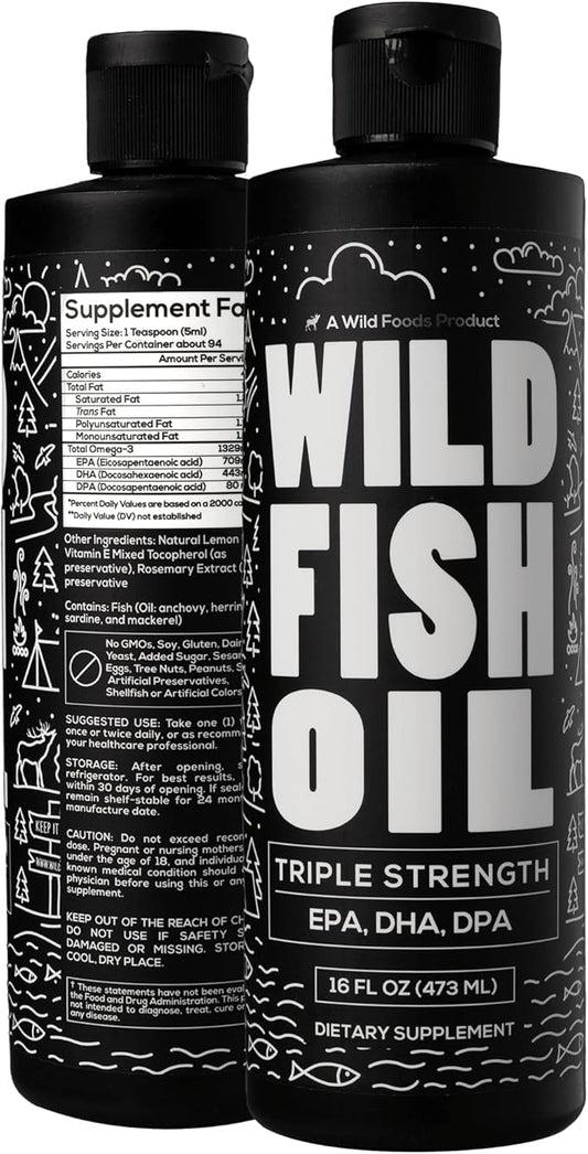 Wild Foods Liquid Omega 3 Fish 16 oz (2 pk)