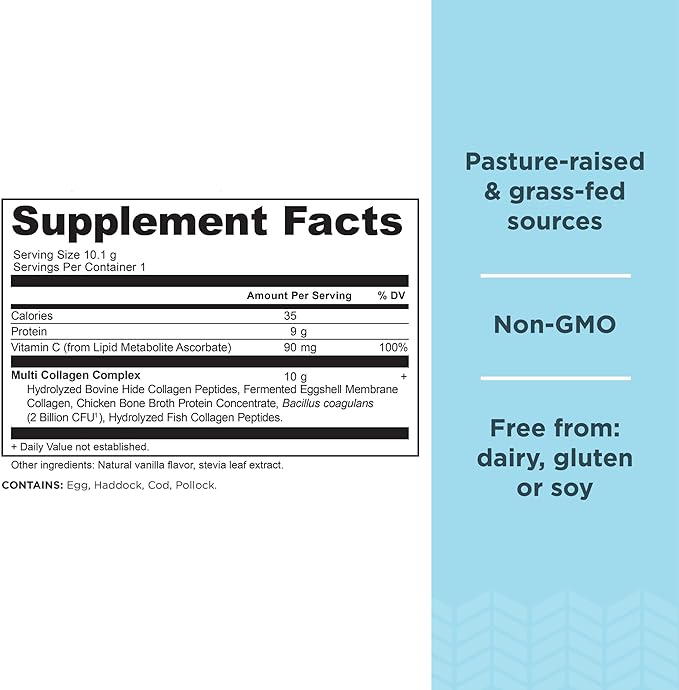 Ancient Nutrition Collagen Powder Protein, Unflavored 40, Hydrolyzed