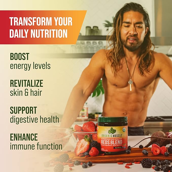 Organic Muscle Super Reds Powder 30 Servings