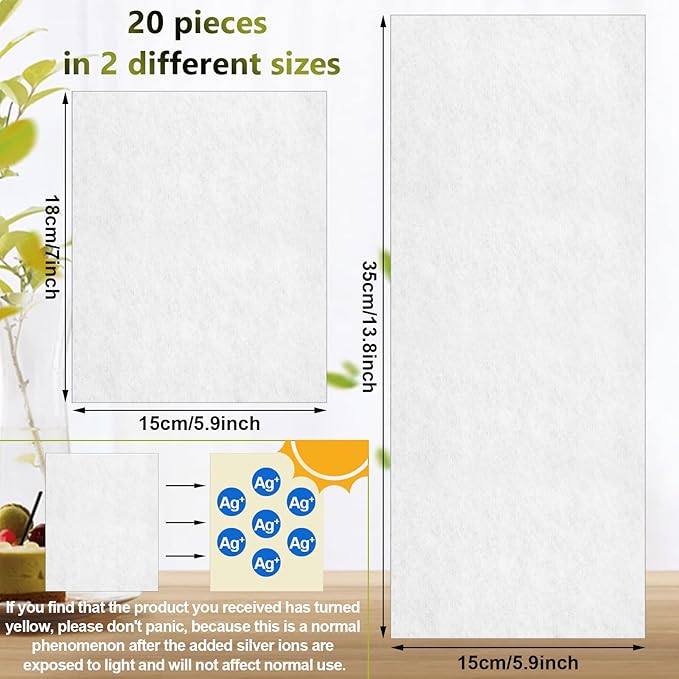 20 Counts Skinfold Dry Sheet Soft 2 Sizes, 14 x 6 Inch, 7 x 6 Inch