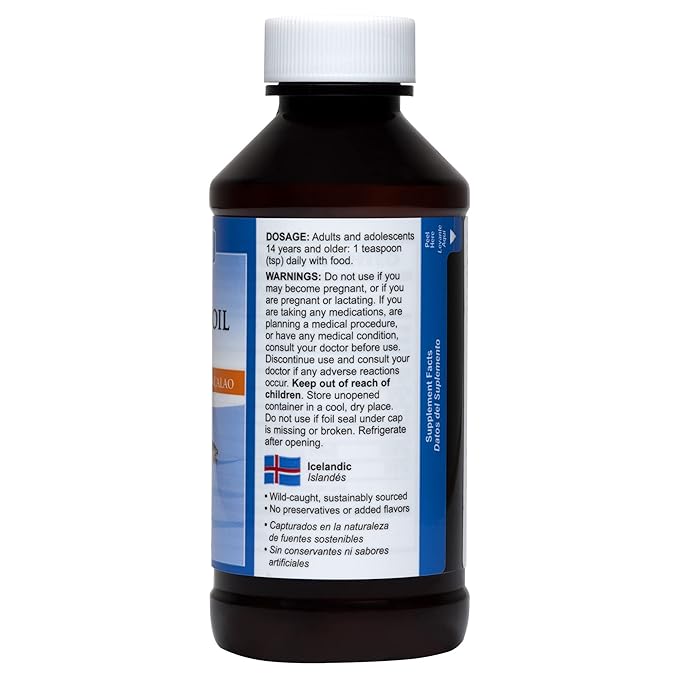 De La Cruz Cod Liver Oil Liquid 4 FL (118 mL)