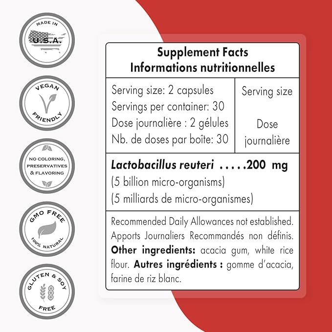Supersmart - Lactobacillus Reuteri 5 Billion 60 DR