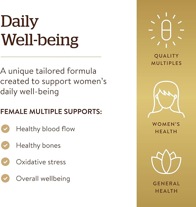 Solgar Female Multiple, 120 Tablets 40 Servings