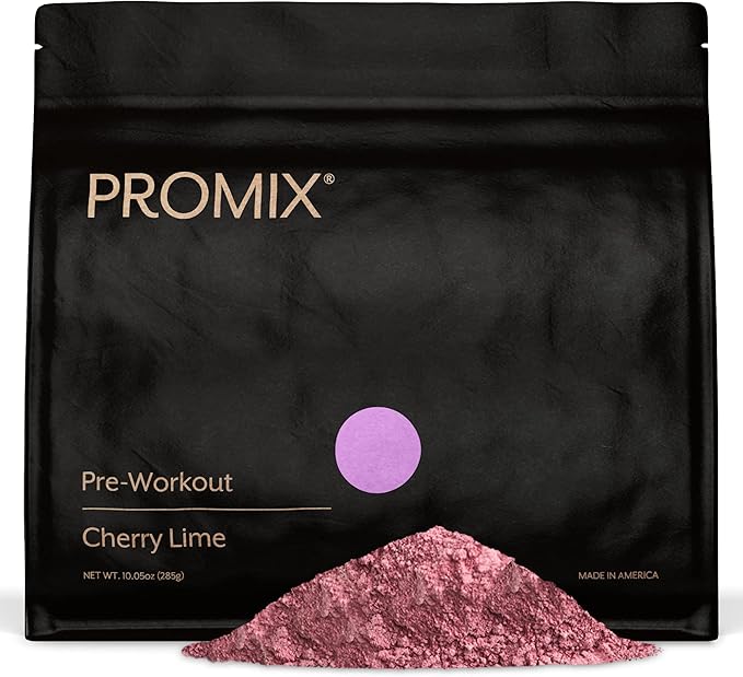 Promix Pre-Workout Powder, Cherry Lime B12, Caffeine,