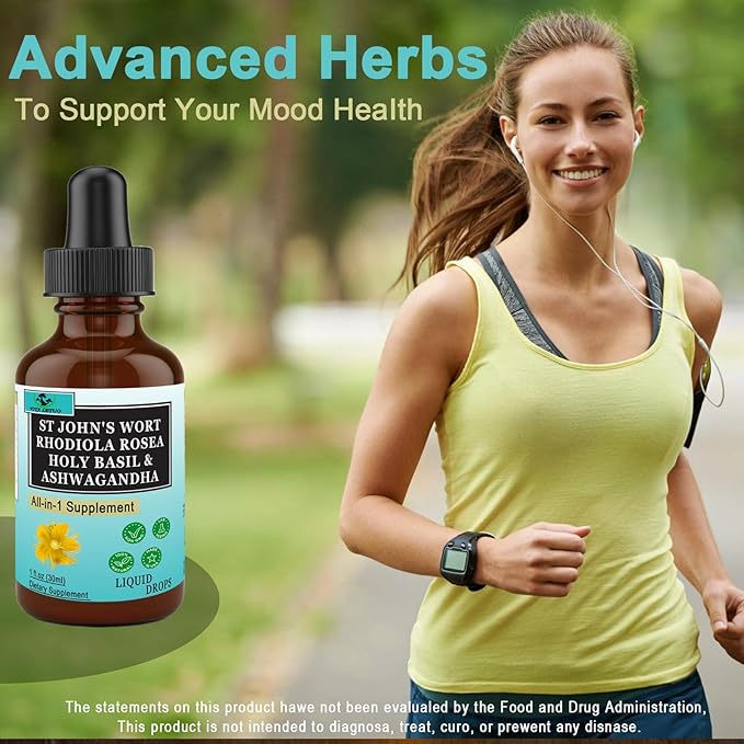 2 pack Rhodiola Rosea 10000mg Holy 3000mg Ashwagandha 2000mg St 10000mg - 6 in 1 Rhodiola