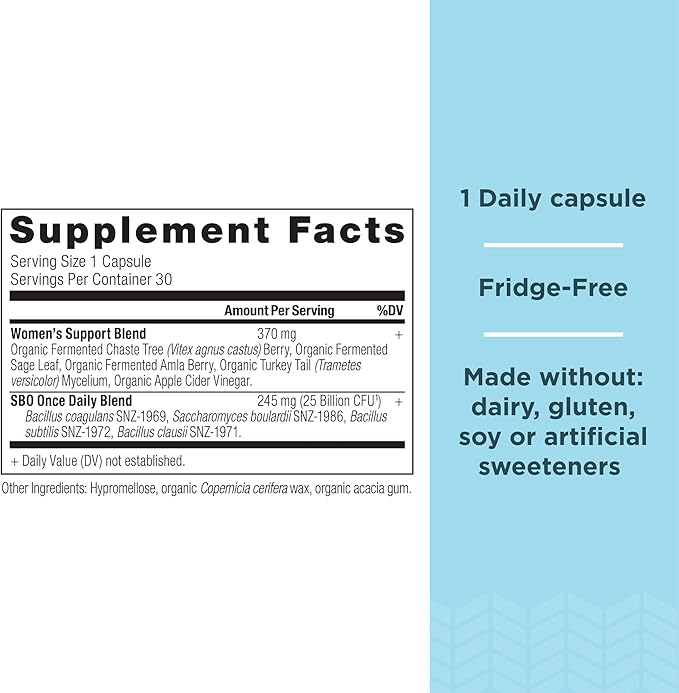 Probiotics for Women by Ancient Nutrition, 30ct, Digestive 25 Billion