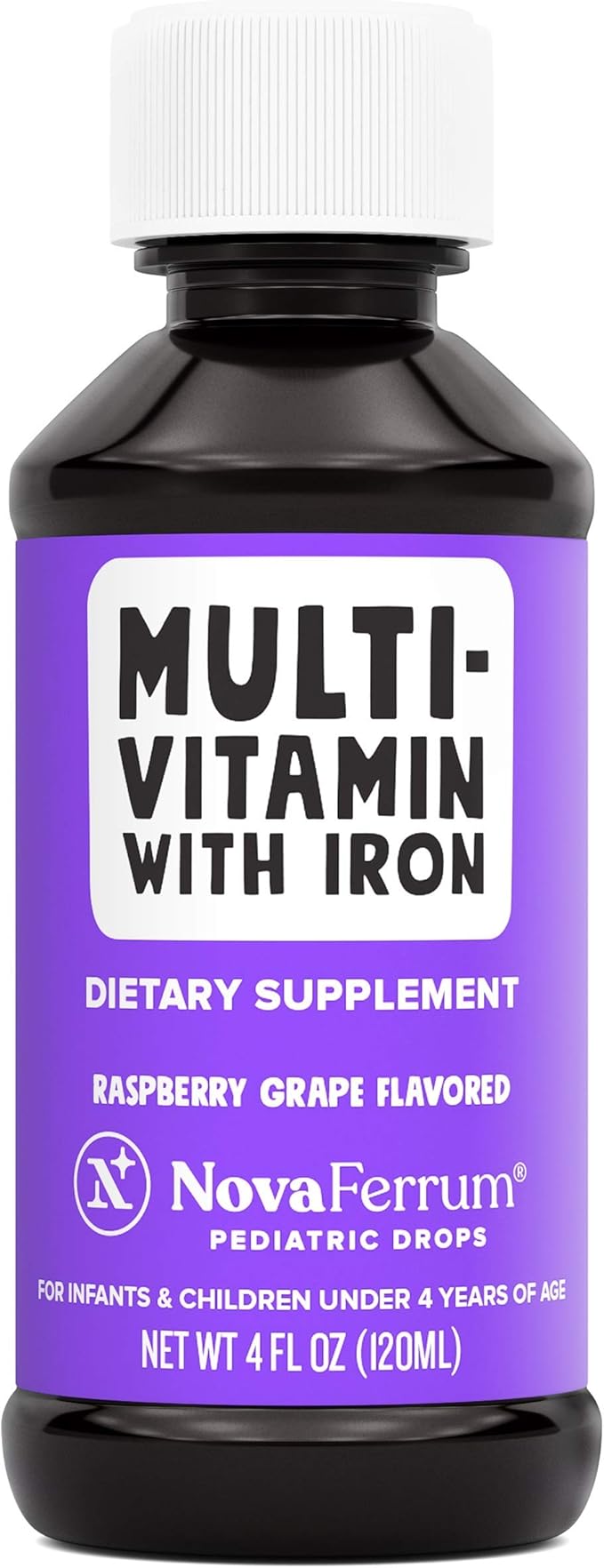 NovaFerrum Yum | Multivitamin with Iron 4 & 120 Servings