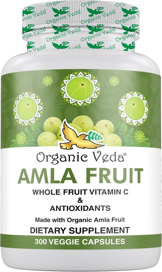 Organic Veda Amla Capsules 1500mg, 300 300 Capsules