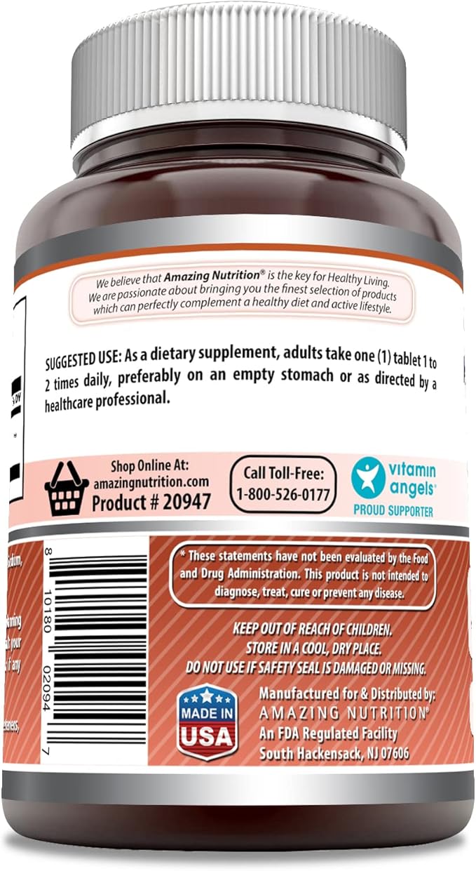 Amazing Formulas L-Lysine 1000mg Amino Acid 180 Tablets