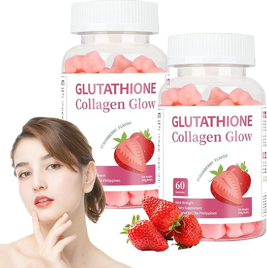 Glutathione Collagen Glow Gummies, Glutathione Collagen 2 Bottle