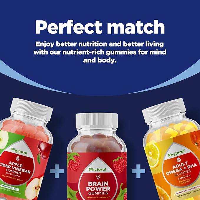 Natural Multivitamin for Men Gummies with Zinc B6 & B12 for