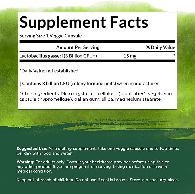 Swanson Lactobacillus Gasseri 3 Billion (60 Veggie 3 Bottles