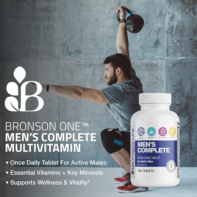 Bronson ONE Daily Men’s Complete Multivitamin 180 Tablets
