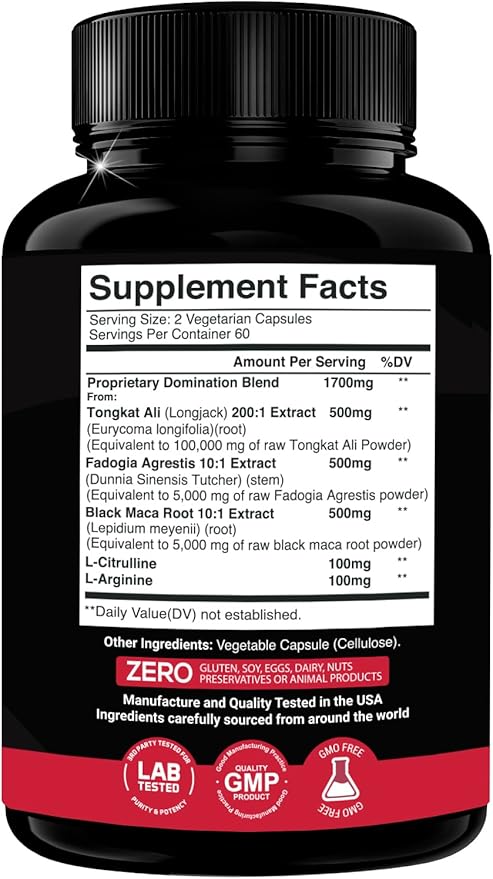 X Gold Health Tongkat Ali, Fadogia Agrestis, Black Maca, L-Arginine & L-Citrulline: Boost Energy, Vitality, Performance, Muscle Recovery & Balance – Premium Wellness Support for Men & Women