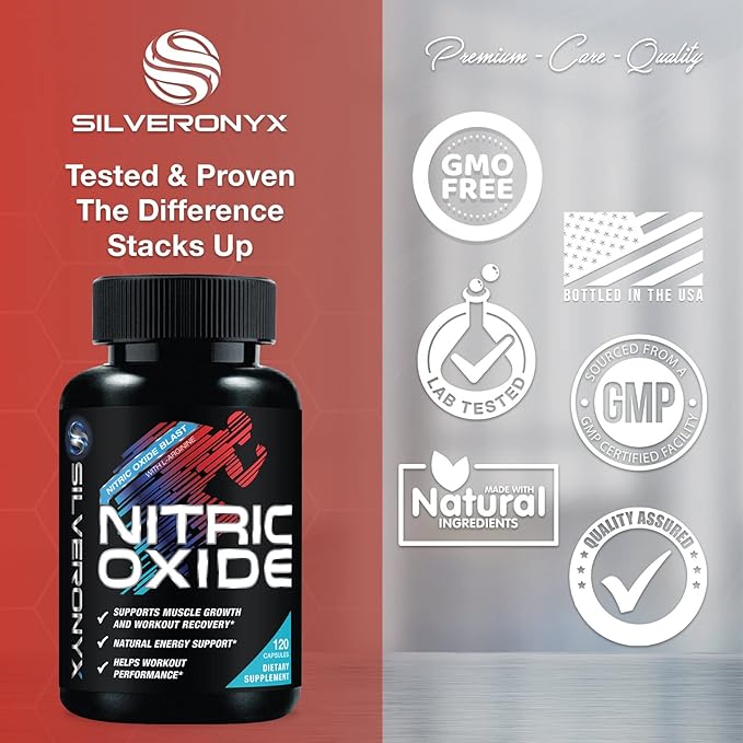 Extra Strength Nitric Oxide Supplement L 3X Strength 120 Capsules