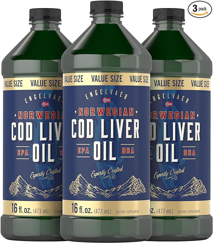 Carlyle Norwegian Cod Liver Oil 16oz | 3 Bottles