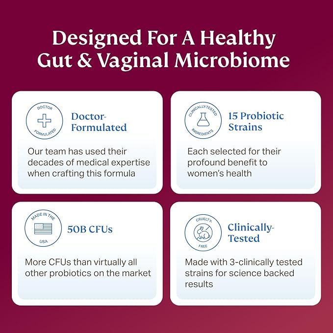 Essential Gluten-Free Probiotics for Women 50 Billion