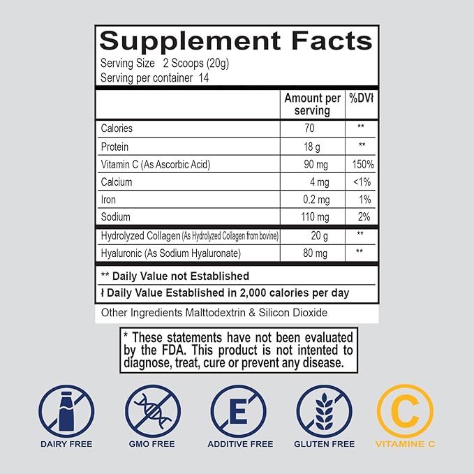 ELP ESSENTIAL Collagen Peptides Powder Supplement, 9.95 oz (282 g)