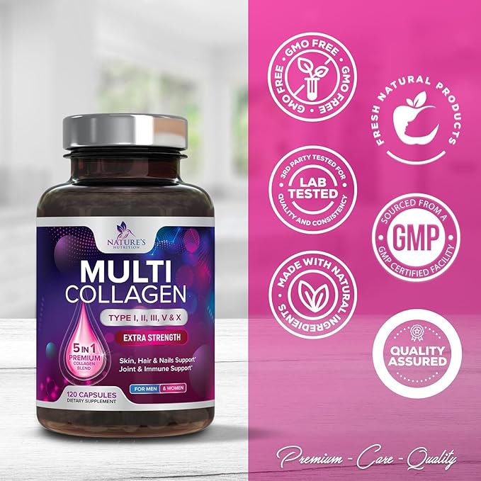 Collagen Peptides for Women & Men 120 Capsules
