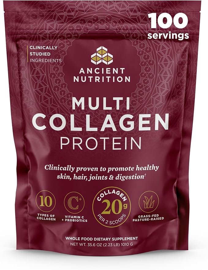 Ancient Nutrition Collagen Powder Protein 100 Servings, 35.6 oz