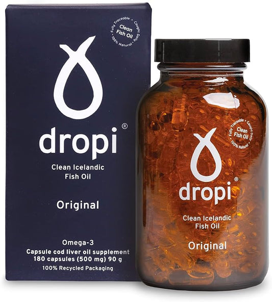Dropi Omega 3 Fish Oil 500mg (180 Capsules) Omega-3s EPA,