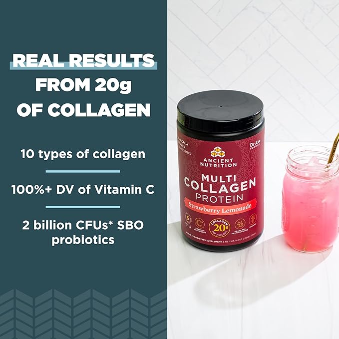 Ancient Nutrition Collagen Powder Protein, Multi 24 Servings, 9.65oz