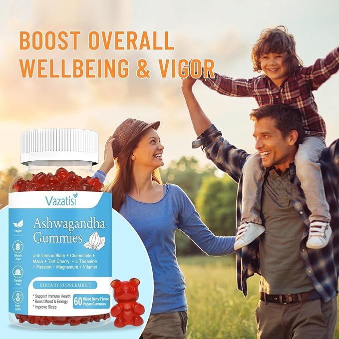 2 Pack Ashwagandha Gummies for Women 2500mg Organic 120 Count