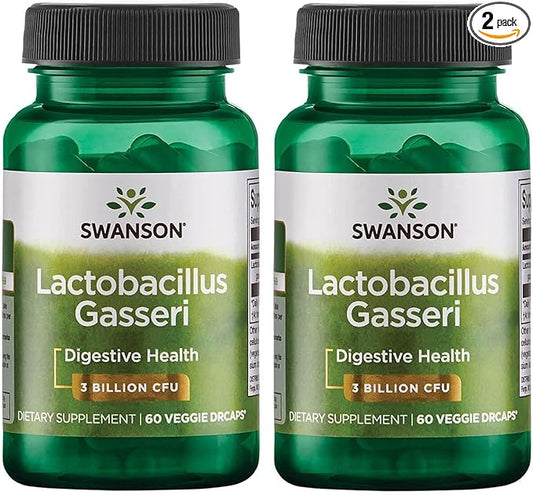 Swanson Lactobacillus Gasseri 3 Billion (60 Veggie 2 Bottles