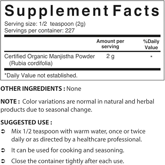 2 Pack Nova Nutritions Certified Organic 16 OZ (454 gm)