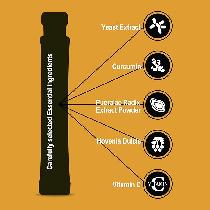 Easy Tomorrow Jelly Stick Before After Drinking Alcohol, After Party for Great Night & Better Morning, Party Vacation Aid, Mango Flavored, 상쾌환, 100 Sticks
