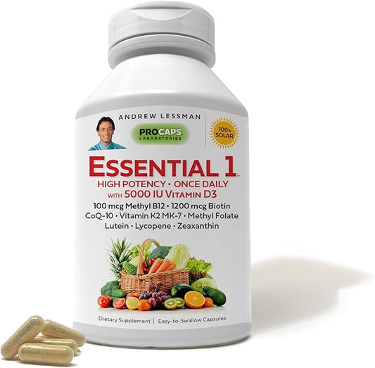 ANDREW LESSMAN Essential-1 Multivitamin 5000 IU D3 180 180 Small 100 mcg B12. CoQ10 CoQ10 Lutein