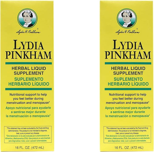 2-PAK Lydia Pinkham Nutritional Support Liquid 16oz bottles